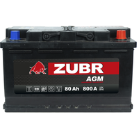 Автомобильный аккумулятор Zubr AGM R+ Турция (80 А·ч)