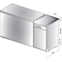 Отдельностоящая посудомоечная машина Indesit DSCFE 1B10 RU