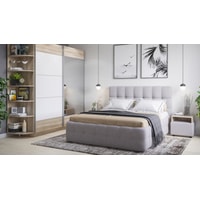 Кровать Craftmebel Boss 200x160 (с ПМ, ткань, soro grey)