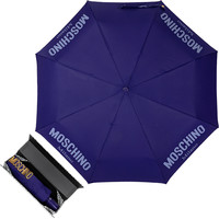 Складной зонт Moschino 8021-OCF New Metal Logo Blue + Box Logo