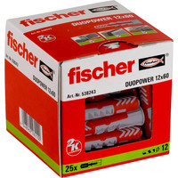 Дюбель универсальный Fischer DuoPower 12 x 60 538243 (25 шт)