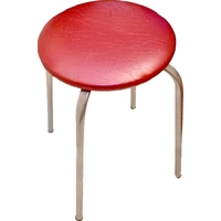 Табурет Фабрика стульев Эконом (бордовый/серебристый)