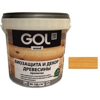 Пропитка GOL Wood Aqua Защитно-декоративная 2.5 кг (калужница)