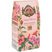 Зеленый чай Basilur Винтажные цветы Розовая фантазия зеленый 75 г