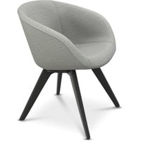 Интерьерное кресло Tom Dixon Scoop Low BL Fabric C (серый/черный) в Лиде