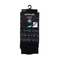 Носки DiWaRi С печатными рисунками 20С-202СП (р. 44-45, черный 154)