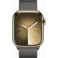 Умные часы Apple Watch Series 9 LTE 41 мм (корпус из нержавеющей стали, графит/миланский графитовый)