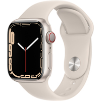 Умные часы Apple Watch Series 7 LTE 41 мм (сияющая звезда/спортивный)