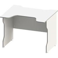 Геймерский стол Mebelain Vardig К2 (белый/серебристый)