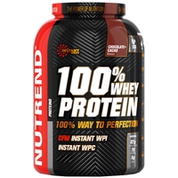 Протеин сывороточный (изолят) Nutrend 100% Whey Protein (2250 г, шоколад/какао)