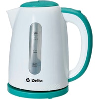 Электрический чайник Delta DL-1106 (белый/мятный)