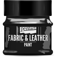 Краска для текстиля Pentart Fabric & Leather paint 50 мл (черный) в Гродно