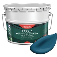 Краска Finntella Eco 3 Wash and Clean Myrsky F-08-1-9-LG261 9 л (бирюзовый)