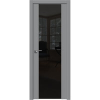 Межкомнатная дверь ProfilDoors 22U L 80x200 (манхэттэн/lacobel черный лак)