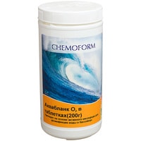 Химия для бассейна Chemoform Аквабланк О2 в таблетках по 200г 1кг