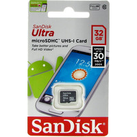 Карта памяти SanDisk Ultra microSDHC UHS-I U1 32GB (SDSDQL-032G-R35)