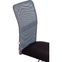 Кресло TetChair Star флок/ткань (черный/серый, 35/W-12)