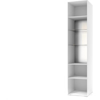 Шкаф-витрина SV-Мебель Соло (белый/белый глянец/венге)