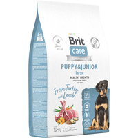 Сухой корм для собак Brit Dog Puppy&Junior Large Healthy Growth с индейкой и ягненком 12 кг