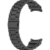 Браслет Rumi Heavy металлический для Samsung Galaxy Watch4/5/6 (20 мм, черный)