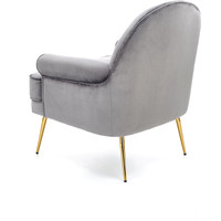 Интерьерное кресло Halmar Santi (серый/золотой)