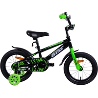 Детский велосипед AIST Pluto 14 (черный/зеленый, 2019)