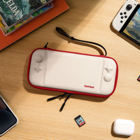 Чехол для приставки Tomtoc FancyCase G05 Slim для Nintendo Switch/Nintendo Switch OLED (белый/красный)
