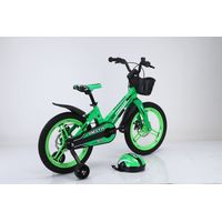 Детский велосипед Delta Prestige 18 2023 (зеленый, спицы, шлем)