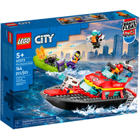 Конструктор LEGO City 60373 Пожарная спасательная лодка