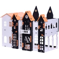 Кукольный домик Krasatoys Замок Джульетты с мебелью 000260 (белый/черный)