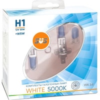 Галогенная лампа SVS H1 55W+W5W White 5000K Ver.2.0 2+2шт