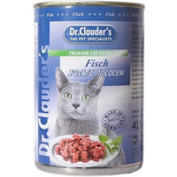 Консервированный корм для кошек Dr.Clauder`s C рыбой (лосось) 0.415 кг