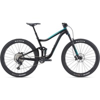 Велосипед Giant Trance 29 2 XL 2021 (черный/бирюзовый)
