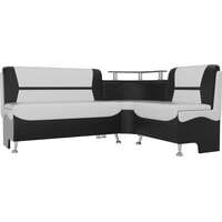 Угловой диван Mebelico Сидней 107389 (правый, белый/черный)