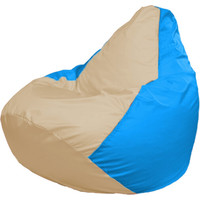 Кресло-мешок Flagman Груша Макси Г2.1-149 (голубой/бежевый)