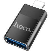 Адаптер Hoco UA17 Lightning - USB Type-A (черный)