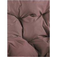Подвесное кресло M-Group Капля Лори 11530105 (белый ротанг/коричневая подушка)