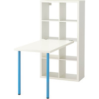 Стол Ikea Каллакс (белый/синий) 792.281.23