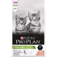 Сухой корм для кошек Pro Plan Sterilised Kitten OptiStart с лососем 1.5 кг