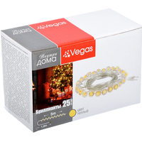 Новогодняя гирлянда Vegas Бриллианты 55083 25 LED (теплый белый)