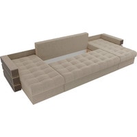 П-образный диван Лига диванов Венеция 31601 (микровельвет, бежевый)