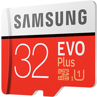 Карта памяти Samsung EVO Plus microSDHC 32GB + адаптер