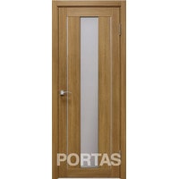 Межкомнатная дверь Portas S25 90x200 (орех карамель, стекло мателюкс матовое)