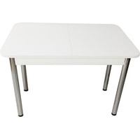 Кухонный стол Solt СТД-10 (белый/ноги круглые хром)