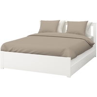 Кровать Ikea Сонгесанд 200x160 (два ящика, белый, Лонсет) 492.412.58