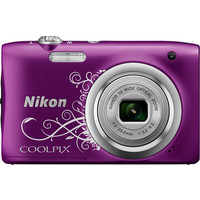 Фотоаппарат Nikon Coolpix A100 (фиолетовый с графикой)