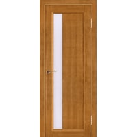 Межкомнатная дверь Юркас Вега ЧО 6 80x200 (светлый орех, стекло мателюкс матовое)