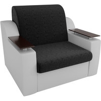Кресло-кровать Лига диванов Сенатор 100698 80 см (черный/белый)