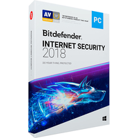 Система защиты от интернет-угроз Bitdefender Internet Security 2018 Home (1 ПК, 1 год, ключ)
