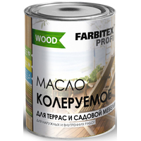 Масло Farbitex Profi Wood Масло колеруемое для террас и садовой мебели 0.9 л (тик)